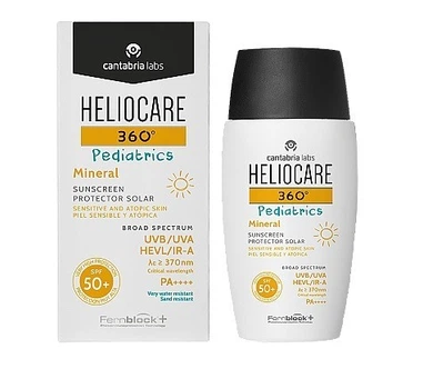 Дитячий мінеральний сонцезахисний гель-крем SPF 50 - Cantabria Labs Heliocare 360º Pediatrics Mineral SPF 50+