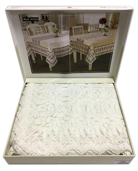 Скатерть Велюр Acme Tekstil 160x300 Amora Krem