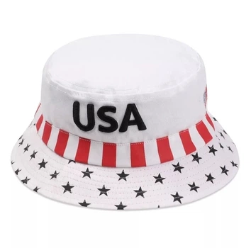 Панама Флаг USA (Америка) Белая, Унисекс WUKE One size