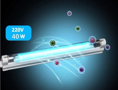 Кварцова лампа Kronos UVTL-01 бактерицидна Безозонова 40W для великих приміщень 50 м2 (sbt_1121)