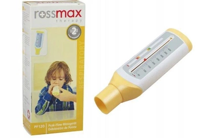 Пикфлоуметр Rossmax PF120С для измерения пиковой скорости выдоха 50-400 л/мин для детей
