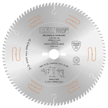 Пильний диск 250x30x3.2x80 - на форматно розкрійний верстат, хромований CMT 281.680.10M