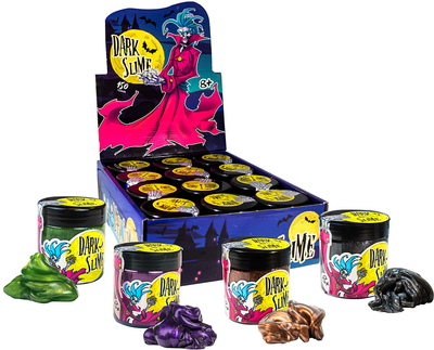 Слайм Strateg Dark slime Перламутровий 150 г в ассортименті 12 шт в блоці (ROZ-BL-0004) (2300000697216)