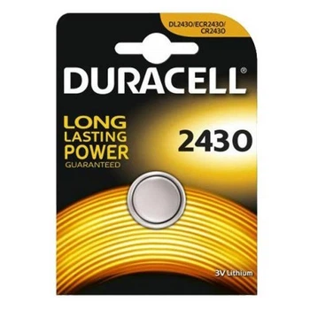 Литиевая батарейка Duracell CR 2430 DL 2430 Li Ion 3V 1шт