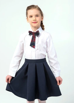 Юбка для девочки школьная ДШФ- 87 DM SASHKA синяя 146 р.