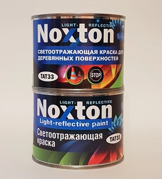 Фарба світловідбиваюча NOXTON FOR WOOD LIGHT-REFLECTIVE для дерев'яних поверхонь Біла з білим відображенням 0,5 л