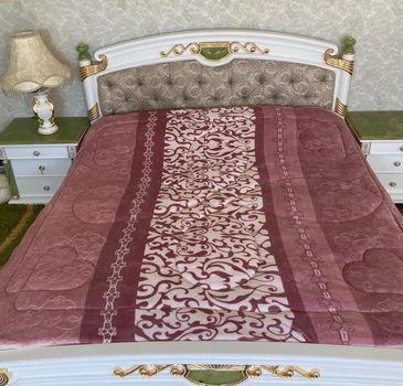 Ковдра Мікрофібра 3D Casablanket Антиалергенна з наповнювачем холлофайбер 200х230см Рожево-білий