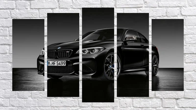 Модульная картина на холсте Holst Art из 5-ти частей BMW 1 71х128 см