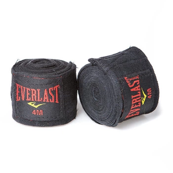 Боксерские бинты Everlast 4 м черные