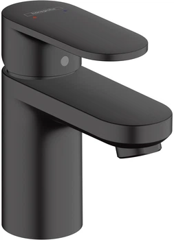 Смеситель для раковины HANSGROHE Vernis Blend матовый черный 71550670 с донным клапаном