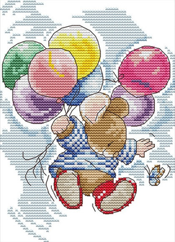 Набор для вышивания крестом 17х22 Шарики Joy Sunday C077