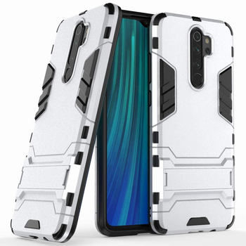 Чохол Iron для Xiaomi Redmi Note 8 Pro броньований бампер Silver Без бренду