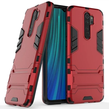 Чохол Iron для Xiaomi Redmi Note 8 Pro броньований бампер Red Без бренду