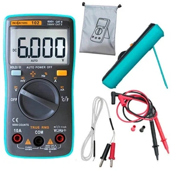 Мультиметр цифровой ZOTEK RICHMETERS RM102 ZT102 AN8002, автовыбор, True RMS (115005)