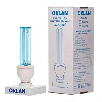 Кварцова-бактерицидна безозоновая лампа Oklan OBK-25