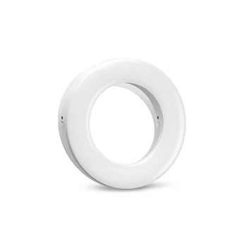Светодиодное кольцо BOOYIIN XJ19 White на телефон для селфи фото видеосъемки блогеров