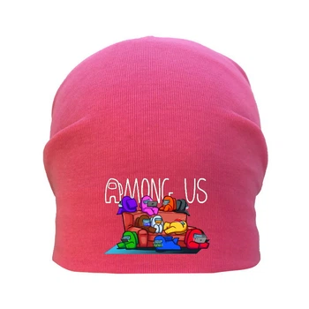 Шапка дитяча Амонг Ас рожева (Among Us - 006) 50-52 см