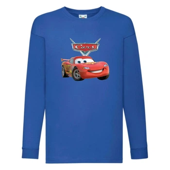Лонгслів реглан ТАЧКИ 0010 (CARS) синій (CRS blu 0010) 104 см