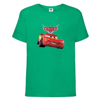 Футболка дитяча ТАЧКИ 007 (CARS) зелена (CAR grn 007) 116 см