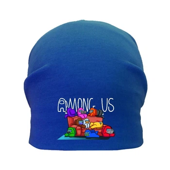 Шапка дитяча Амонг Ас синя (Among Us - 006) 50-52 см