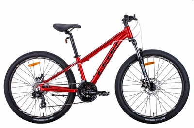Велосипед AL 26" Leon SUPER JUNIOR AM DD рама-13" красный 2021