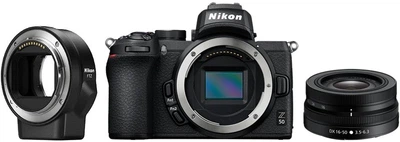 Фотоаппарат Nikon Z50 + DX 16-50mm VR Kit + FTZ (VOA050K004)
