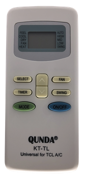 Пульт для кондиционеров QUNDA KT-TL for TCL-BALLU универсальный программируемый [UNIVERSAL for Conditioner] - 2534