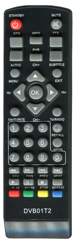 Пульт для Т2 тюнера WORLD VISION T2 T38 / WORLD VISION DVB01T2 / STRONG SRT 8203 [DVB-T2] - 2068