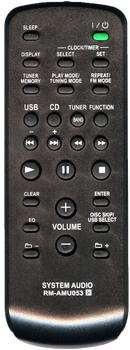Пульт для музыкальных центров и аудио техники SONY RM-AMU053 / SONY RM-SC3 [AUX] - 1609