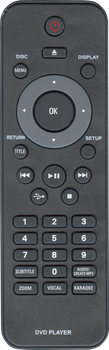 Пульт для DVD и домашних кинотеатров PHILIPS 2422 5490 1933 dvd+karaoke+usb [DVD] - 1163