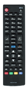 Пульт для телевізорів LG AKB74475404 / AKB73975757 [LED SMART TV] - 2200