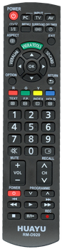 Пульт универсальные HUAYU PANASONIC RM-D920 TV универсальный [UNIVERSAL] - 1623