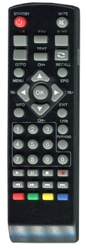 Пульт для Т2 тюнера ERGO T2 RX-511 / SKY PRIME T2 V T2 HD / BRAVIS STB-1108 / REXANT RX-511 [DVB-T2] - 2080