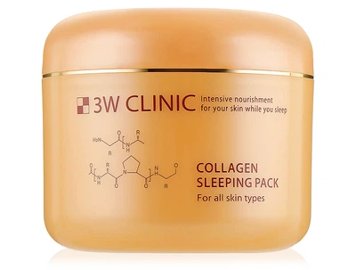Зміцнююча нічна маска для обличчя з колагеном 3W Clinic Collagen Sleeping Pack, 100мл (8809469773294)