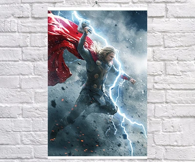 Постер BEGEMOT Месники Супергерої MARVEL Тор Thor 61x90 см (1124095-1)