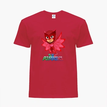 Детская футболка Герои в масках (PJ Masks) (25186-1615) 104-110 см Хлопок Красный