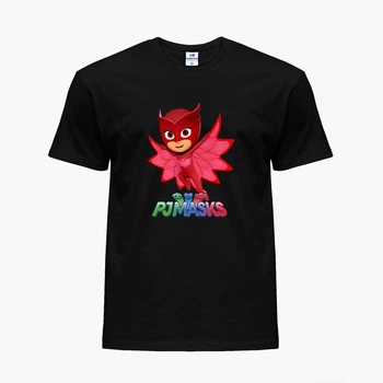 Детская футболка Герои в масках (PJ Masks) (25186-1615) 158-164 см Хлопок Черный