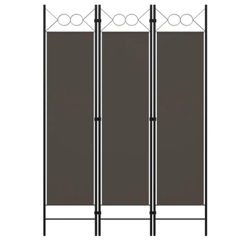 Ширма з 3 секцій Shumee 120 х 180 см антрацит 320701
