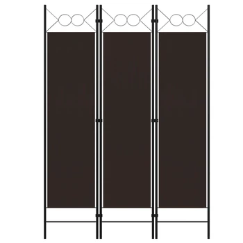 Ширма з 3 секцій Shumee 120 х 180 см коричнева 320700