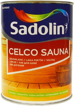 Wodorozcieńczalny lakier półmatowy do łaźni i saun AkzoNobel Celco Sauna 1 l (4740182702106)