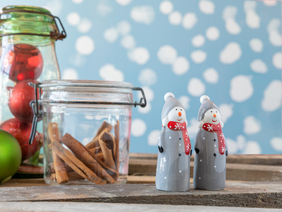 Солонка и перечница English Home Funny Snowman 4х3х9 см 10026017001