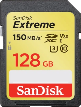 SanDisk SDXC Extreme 128GB C10 UHS-I U3