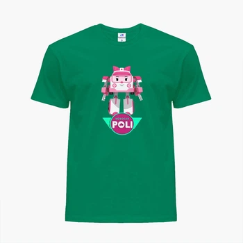 Детская футболка Робокар Поли (Robocar Poli) (25186-1621) 122-128 см Хлопок Зеленый
