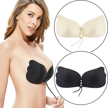 Бюстгальтер-невидимка Fly Bra з ефектом push up чорний size A R178348