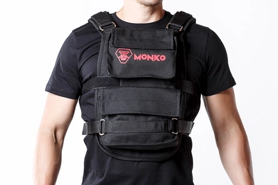 Жилет утяжелитель MONKO до 15 кг, черный