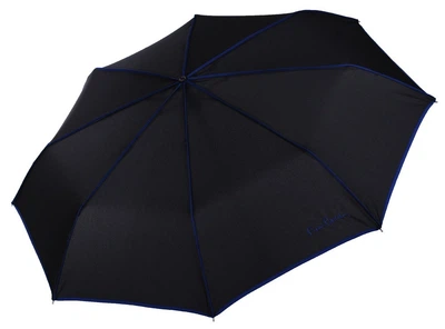 Черный зонт с синей окантовкой Pierre Cardin 82442