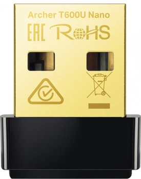 Адаптер WiFi Archer T600U nano AC600, USB TP-Link 000329019