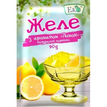Желе з ароматом Лимон Еко 90 г