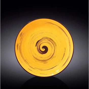 Wilmax.Spiral.Yellow.Тарілка кругла 20.5см