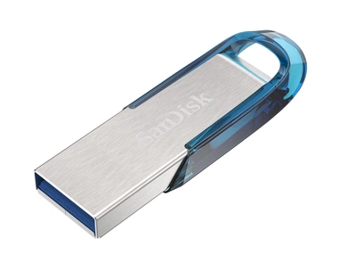 Флешка SanDisk Ultra Flair 128 ГБ USB 3.2 Gen 1 синя
